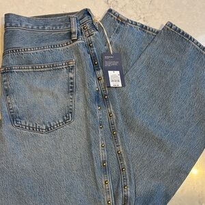 Mid Rise 90s Baggy Light Blue Denim Jeans